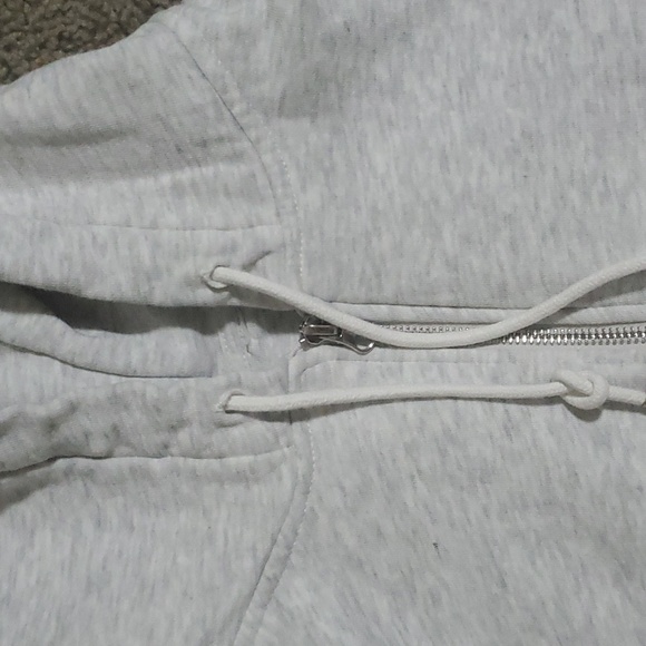 Light Grey Zip up Hoodie - Picture 2 of 2